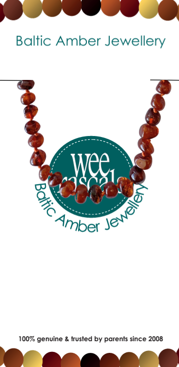 Amber Infant Anklet - Cognac