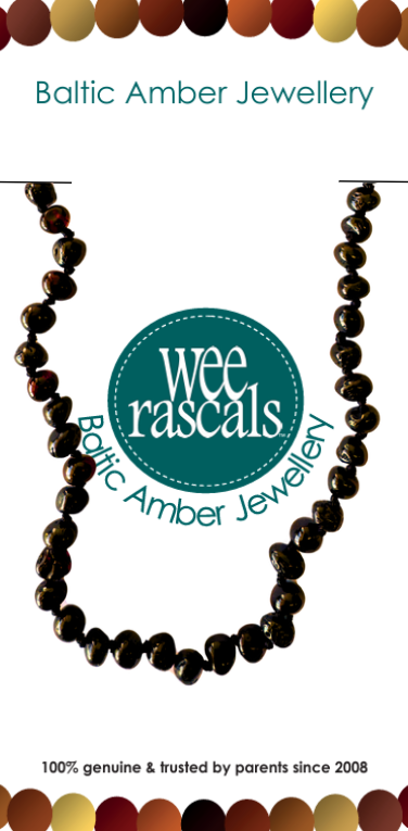 Amber Infant Necklace - Cherry