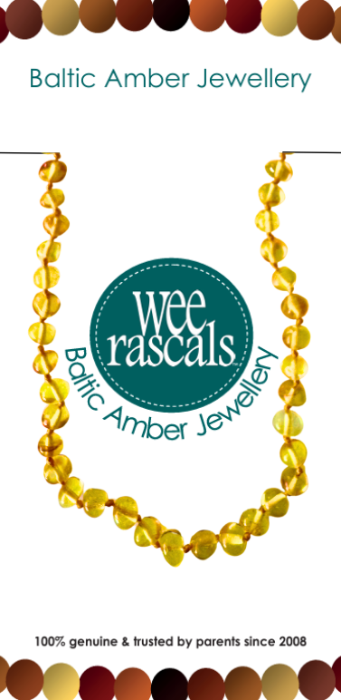 Amber Infant Necklace - Honey