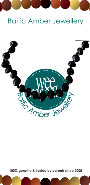 Amber Infant Anklet - Black